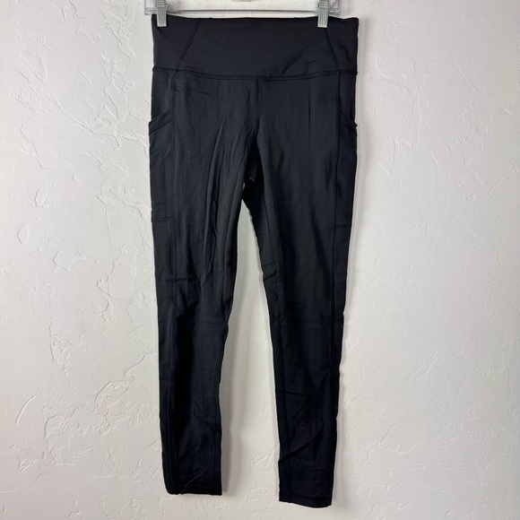 Prana Pants - Prana Leggings Electa ll Solid‎ Black Workout Athletic Side Pocket Yoga Training